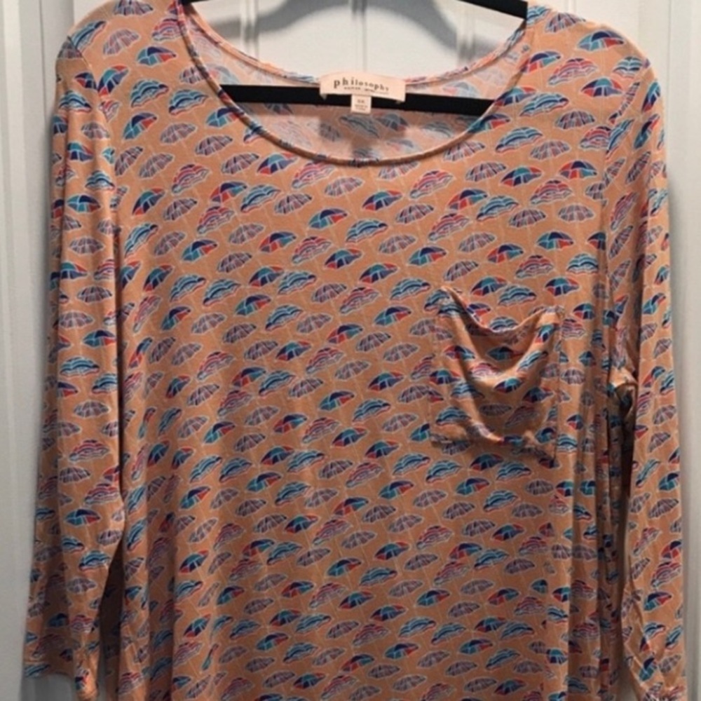 Philosophy.‎ Size OX. Umbrella pattern. 3/4 sleeves.